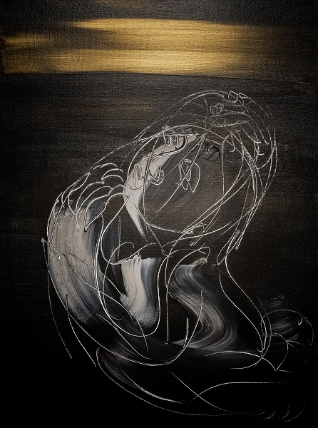 《천계의 빛 No.00》 2017, Acrylic on canvas, 80×60cm